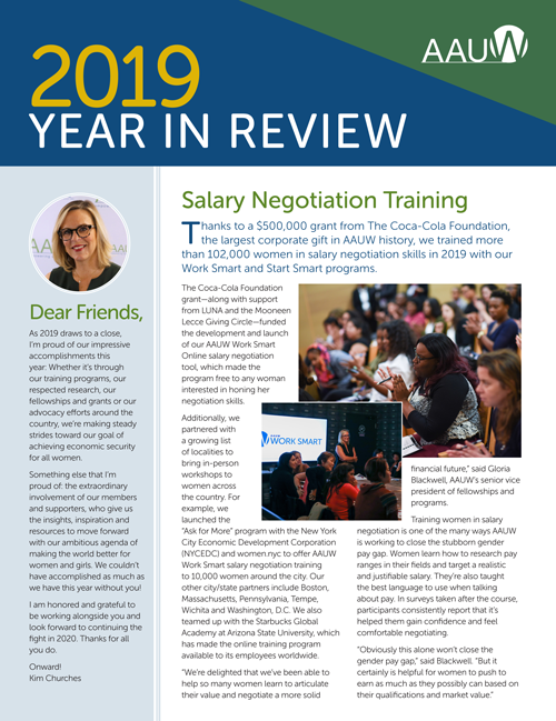 AAUW 2019 Review cover