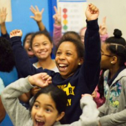 Kids in a classroom as part of the PowerPlay NYC Inc program, AAUW 2011-12 Community Action Grantee