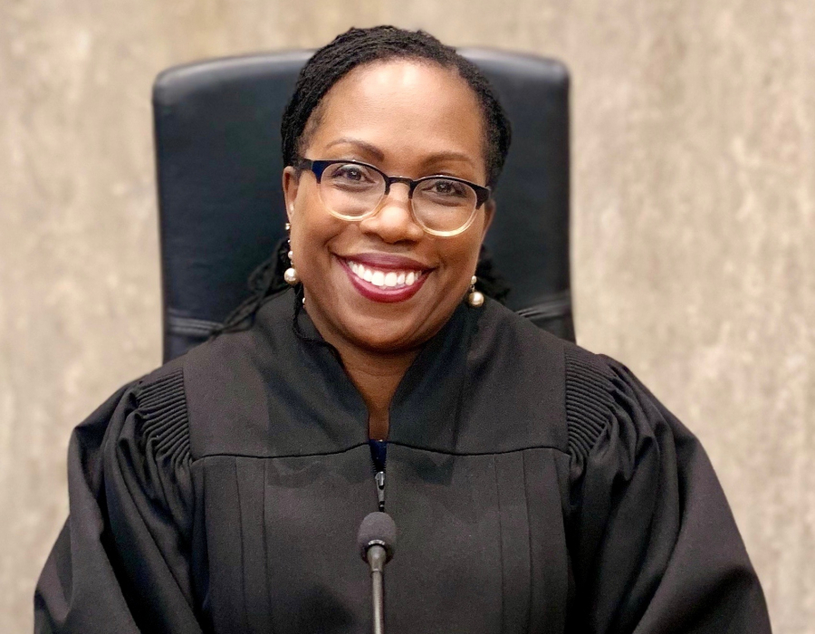 Judge Ketanji Brown Jackson official portrait in judge's robe