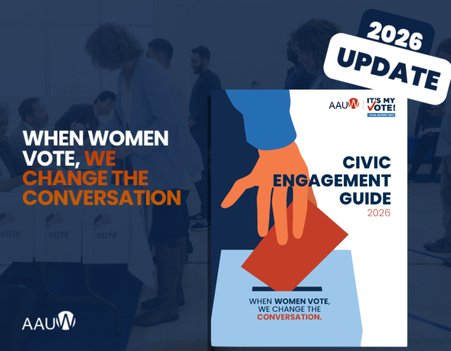 When women vote, we change the conversation. Download the 2026 civic engagement guide.